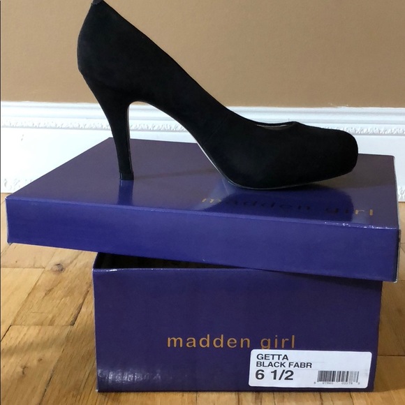 Madden girl black suede pumps - Picture 3 of 7